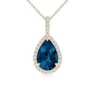 Pear AAA London Blue Topaz