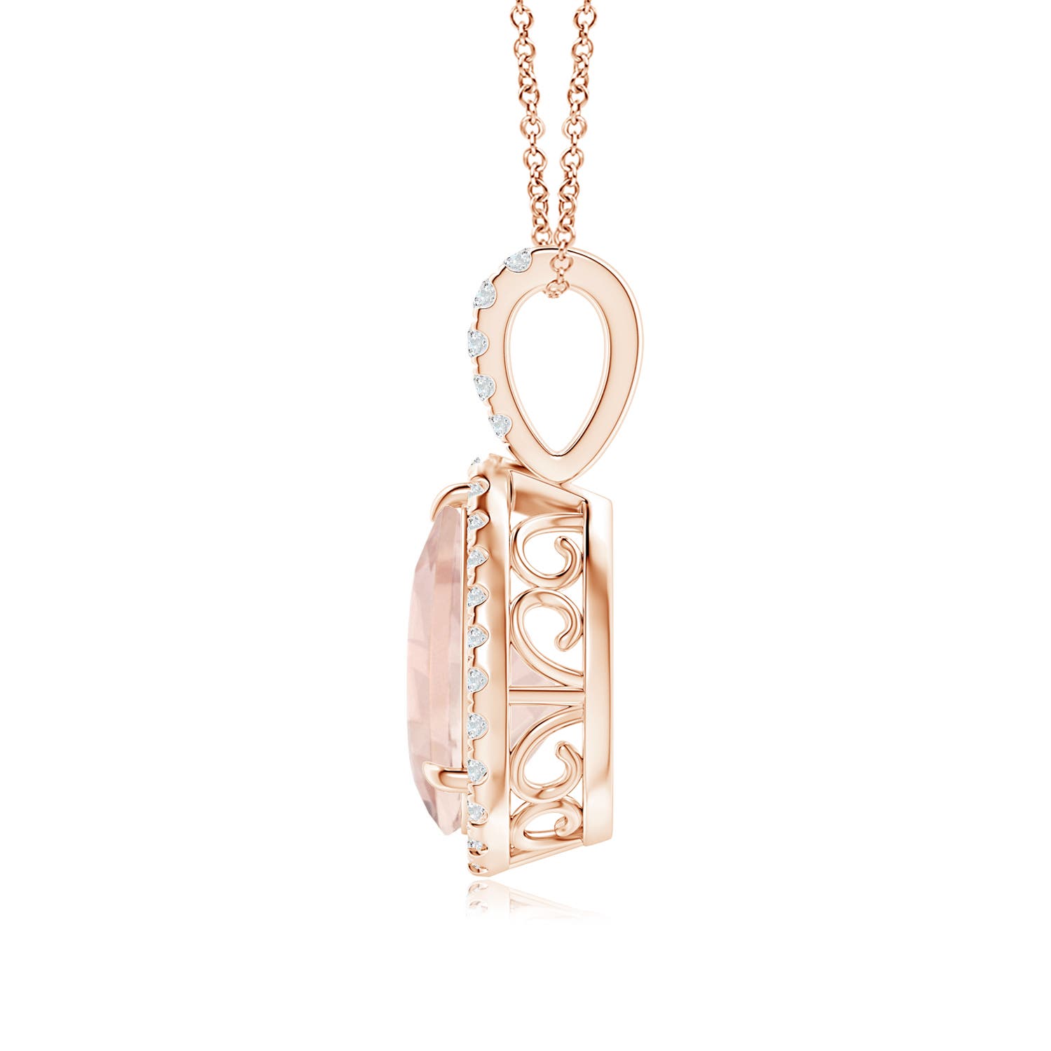 A - Morganite / 1.78 CT / 14 KT Rose Gold