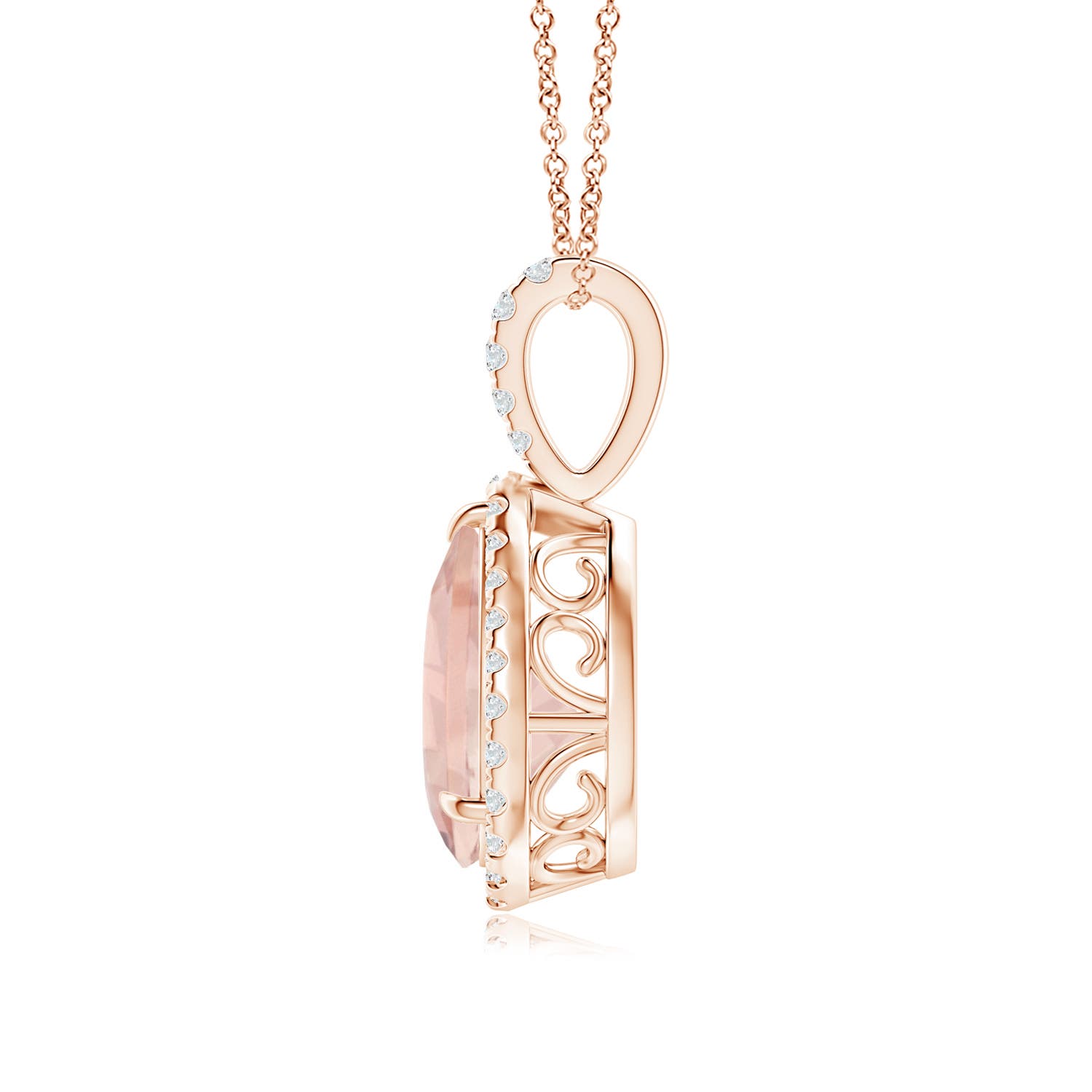 AA - Morganite / 1.78 CT / 14 KT Rose Gold