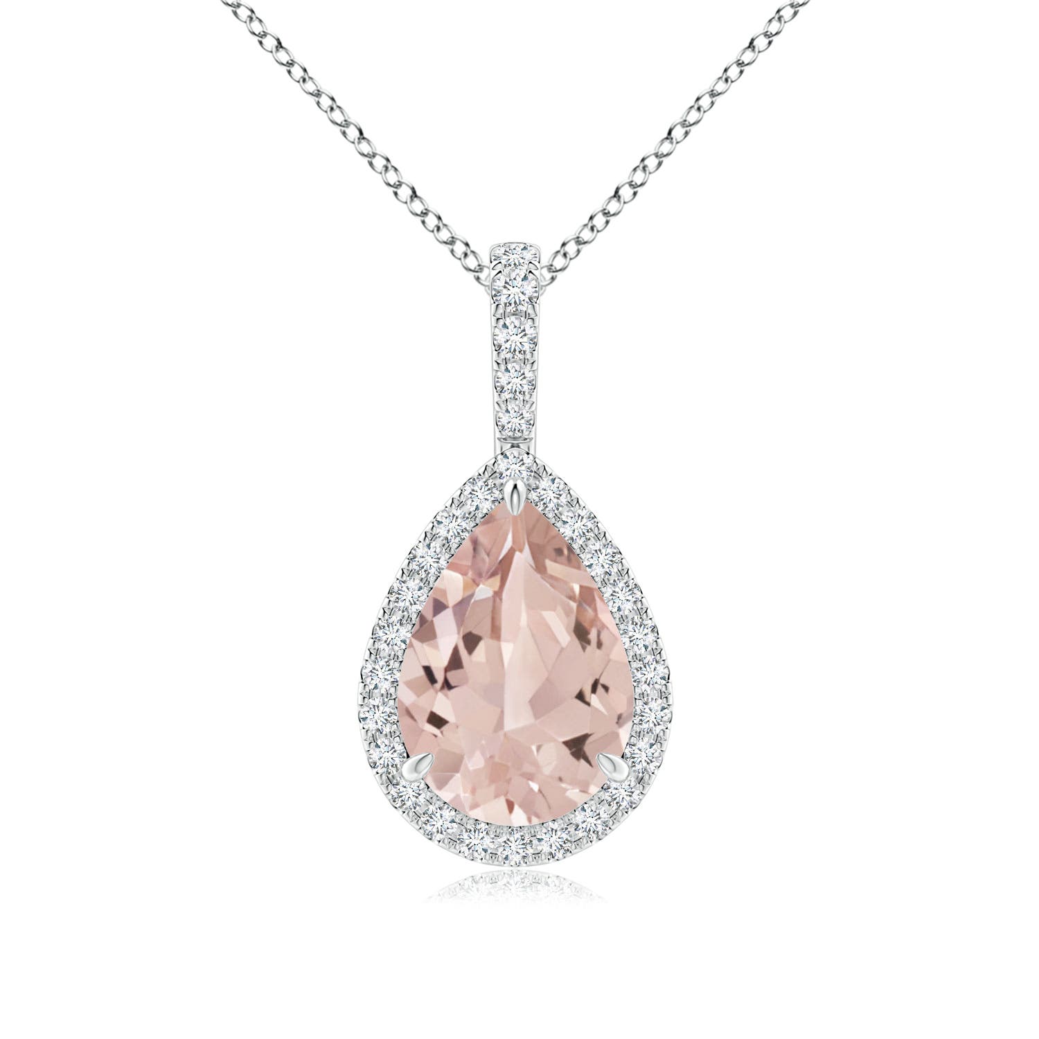 AA - Morganite / 1.78 CT / 14 KT White Gold