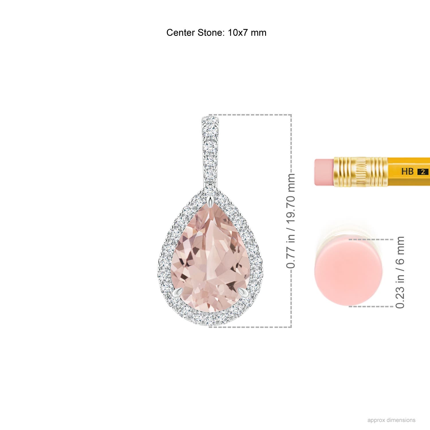 AA - Morganite / 1.78 CT / 14 KT White Gold