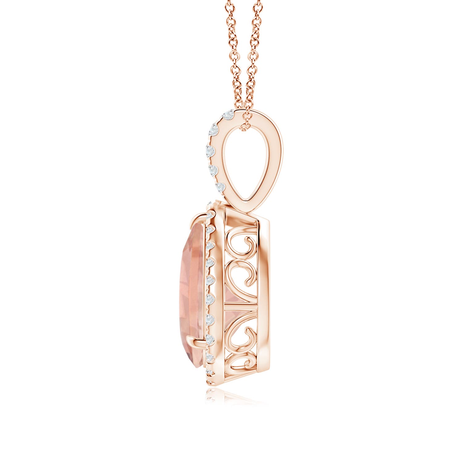 AAA - Morganite / 1.78 CT / 14 KT Rose Gold