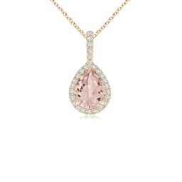 Classic Yellow Gold Morganite Necklaces & Pendants