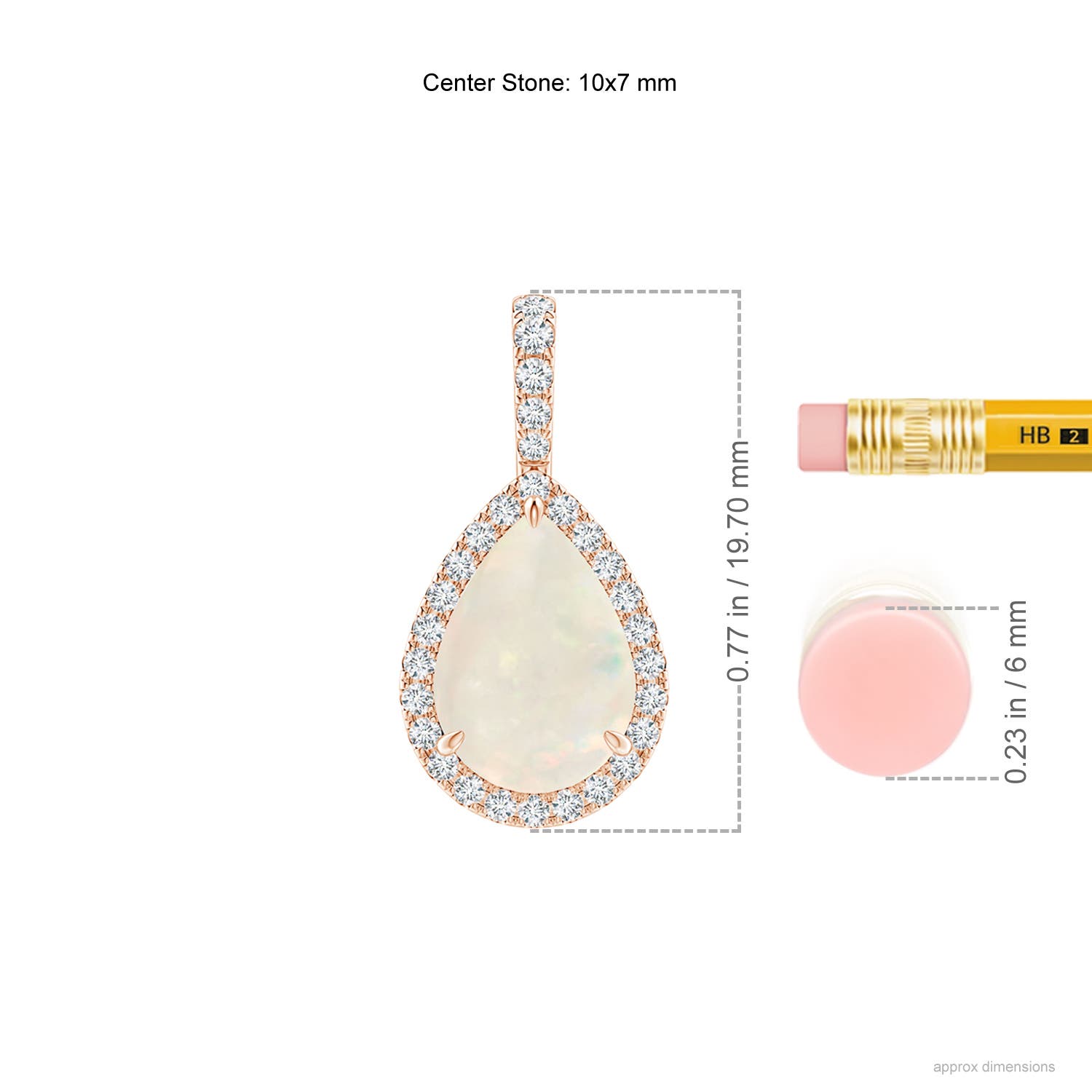 A - Opal / 1.33 CT / 14 KT Rose Gold