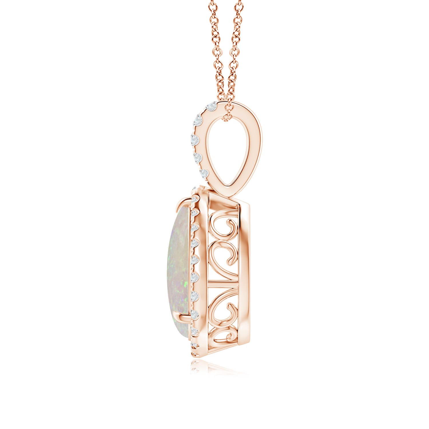 AA - Opal / 1.33 CT / 14 KT Rose Gold