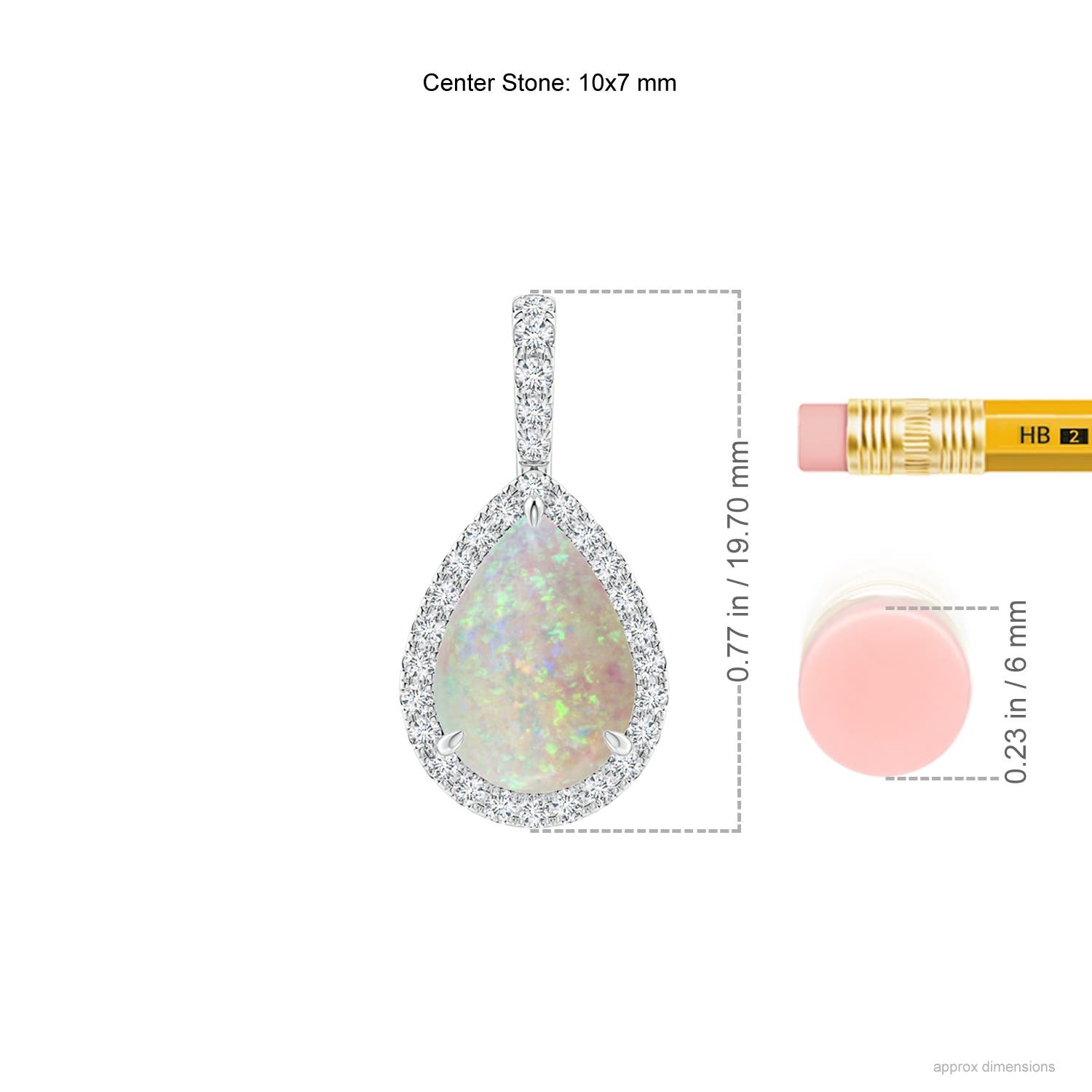 AAA - Opal / 1.33 CT / 14 KT White Gold