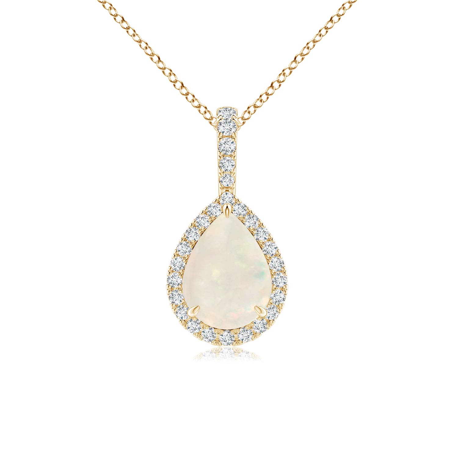 A - Opal / 0.85 CT / 14 KT Yellow Gold