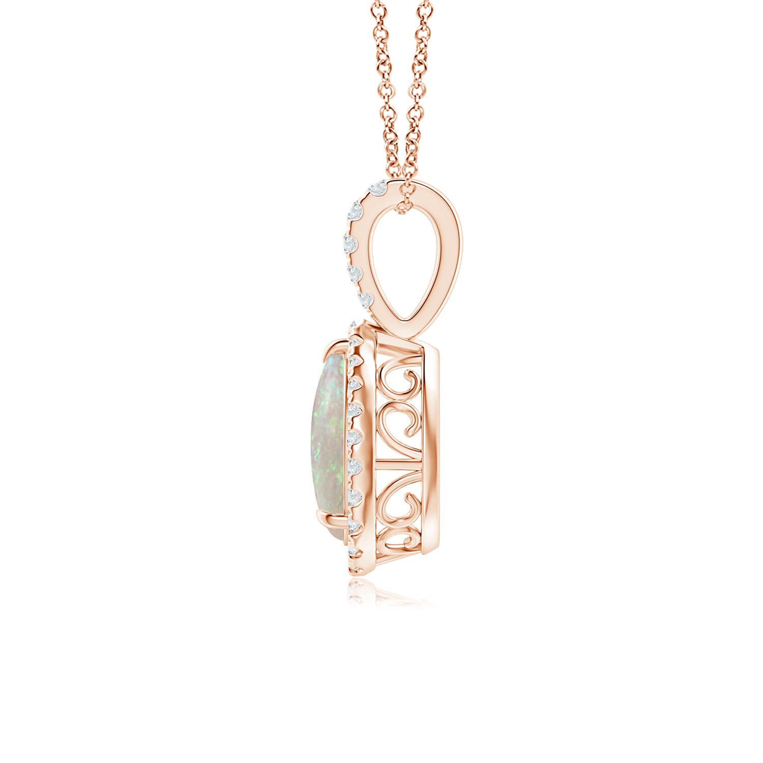 AAA - Opal / 0.85 CT / 14 KT Rose Gold