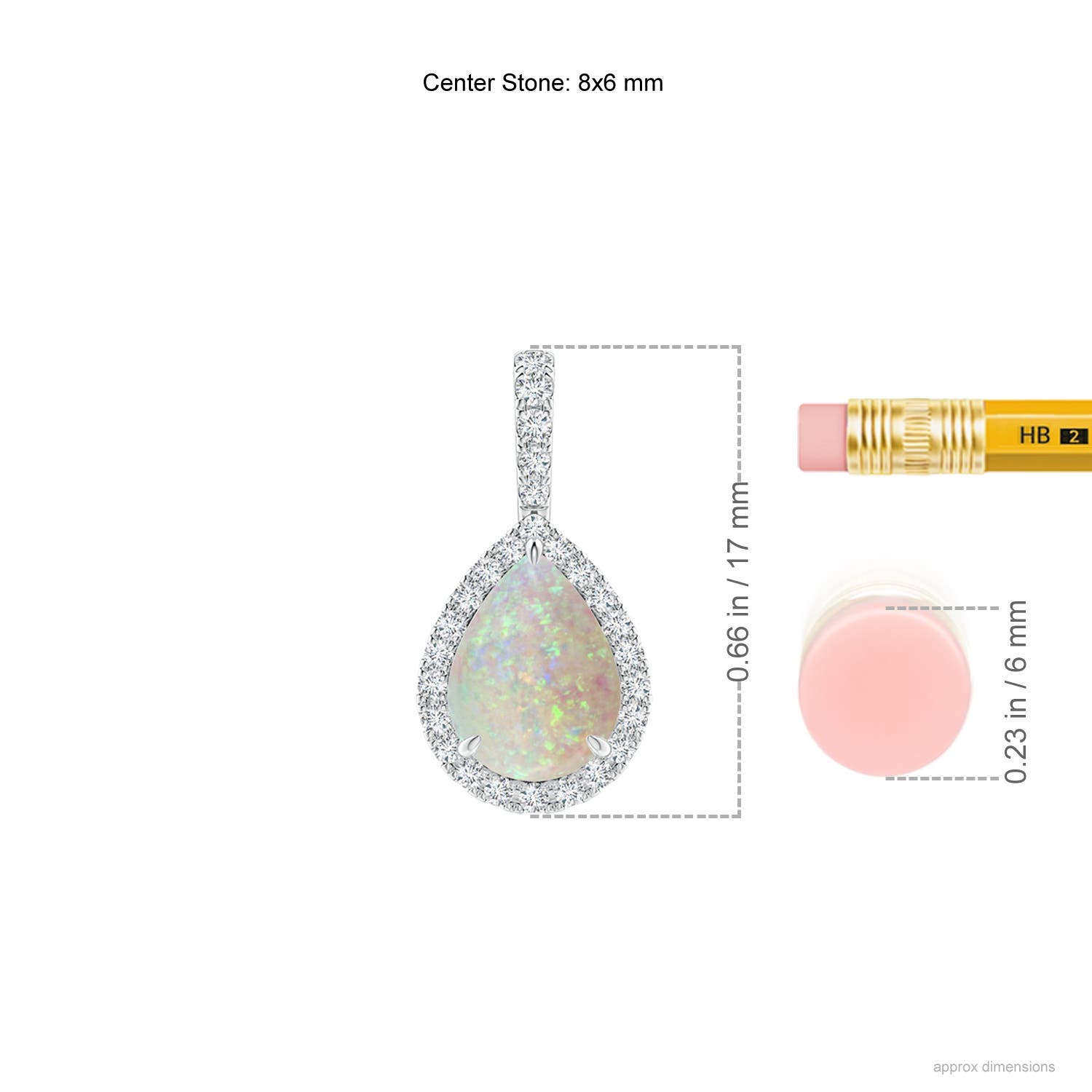 AAA - Opal / 0.85 CT / 14 KT White Gold