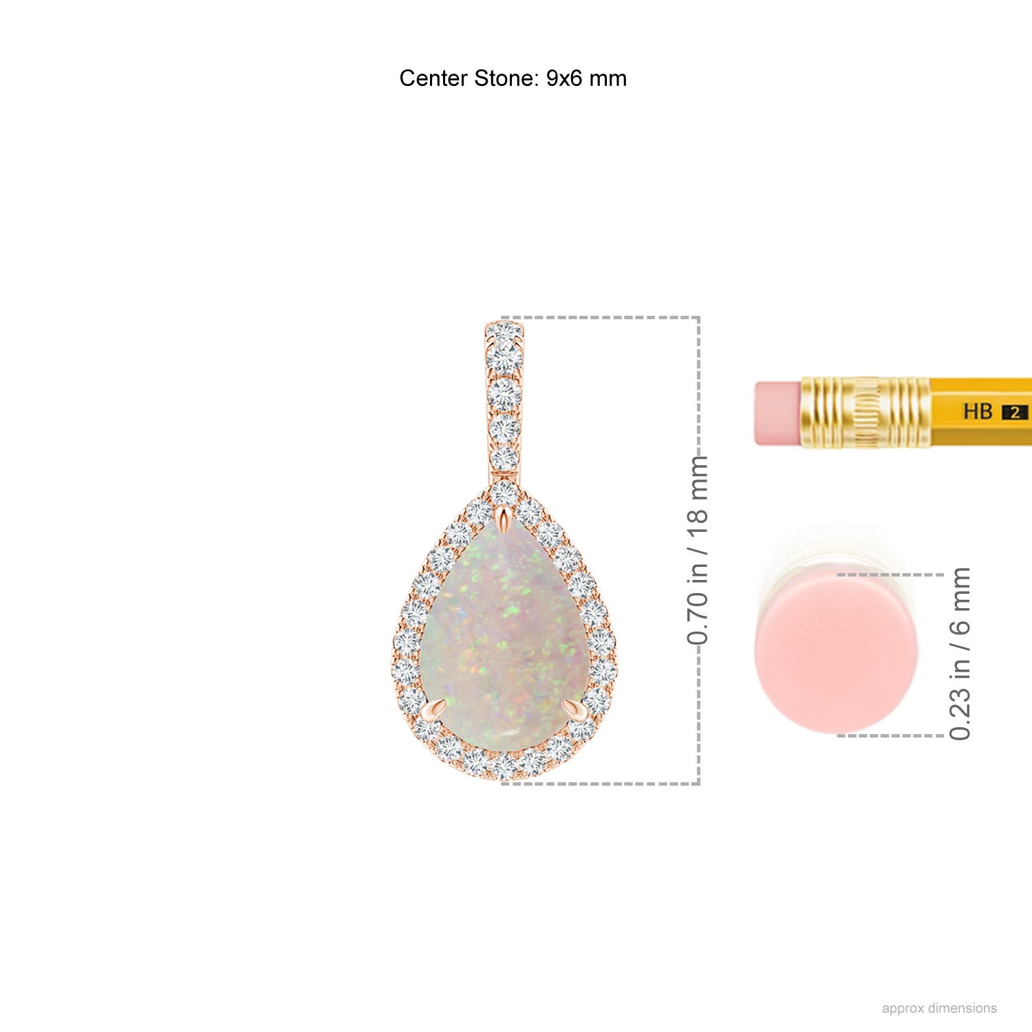 AA - Opal / 0.96 CT / 14 KT Rose Gold