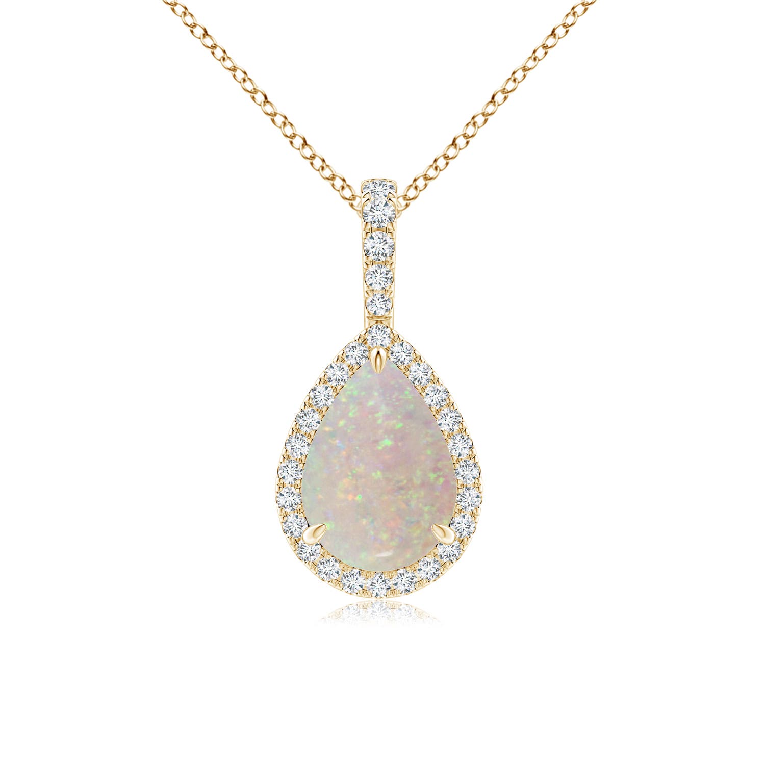 AA - Opal / 0.96 CT / 14 KT Yellow Gold