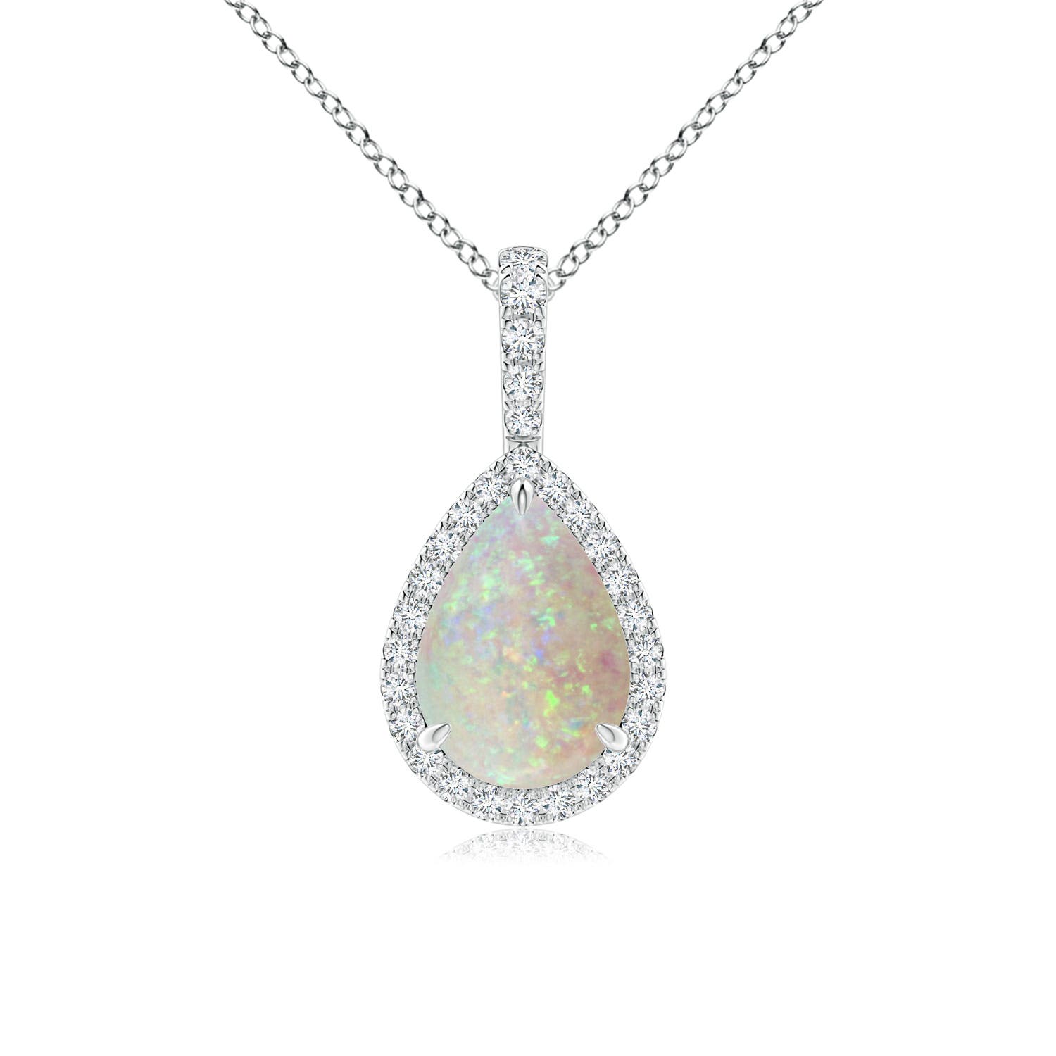 AAA - Opal / 0.96 CT / 14 KT White Gold