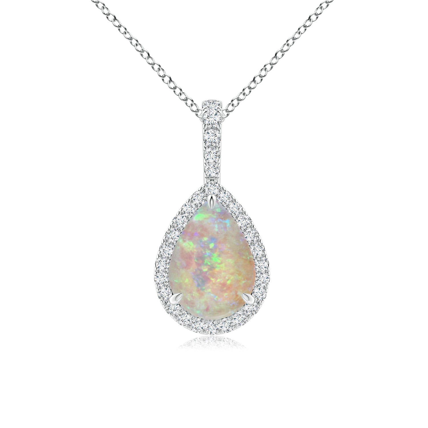 AAAA - Opal / 0.96 CT / 14 KT White Gold