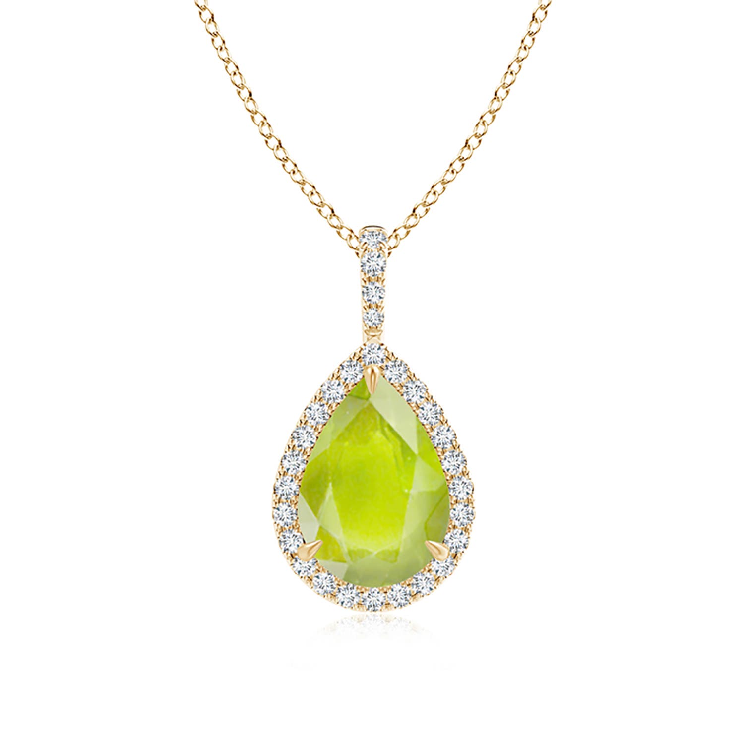 A - Peridot / 2.08 CT / 14 KT Yellow Gold