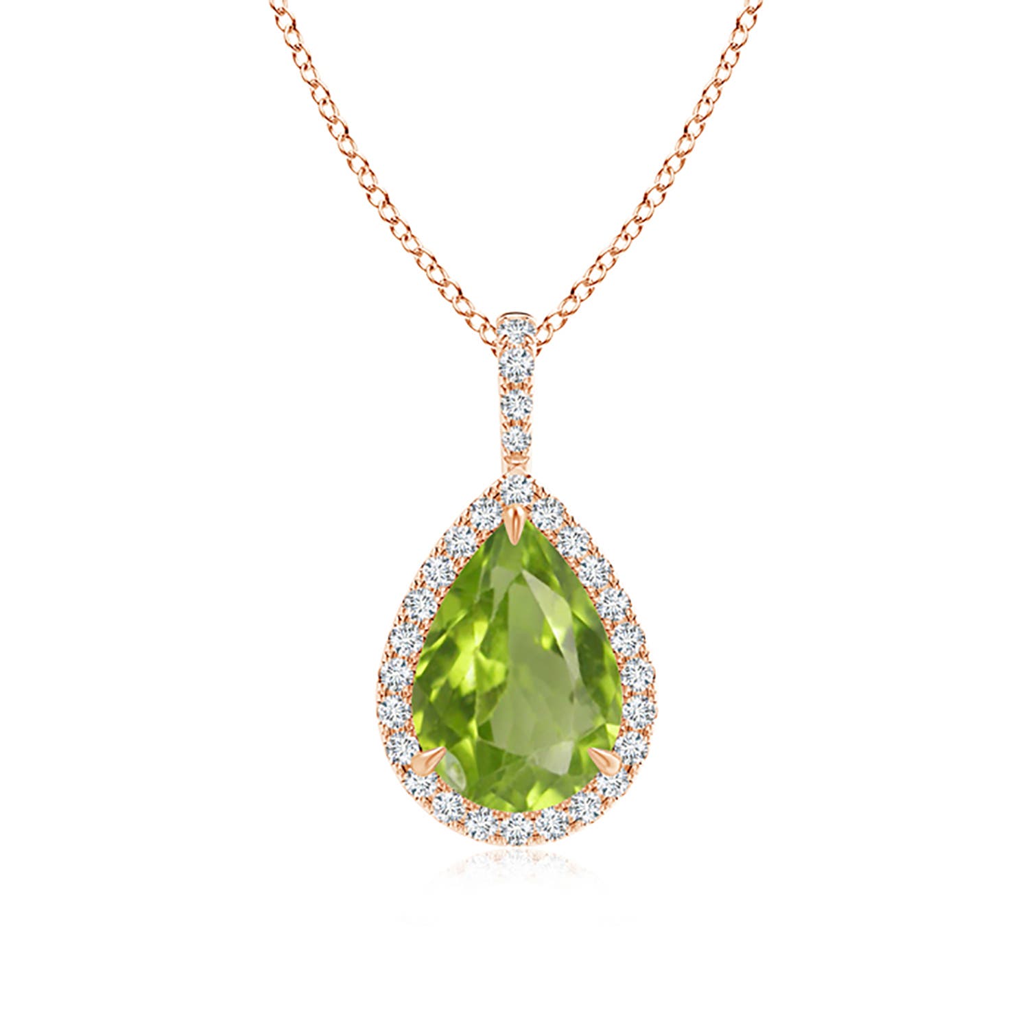 AA - Peridot / 2.08 CT / 14 KT Rose Gold