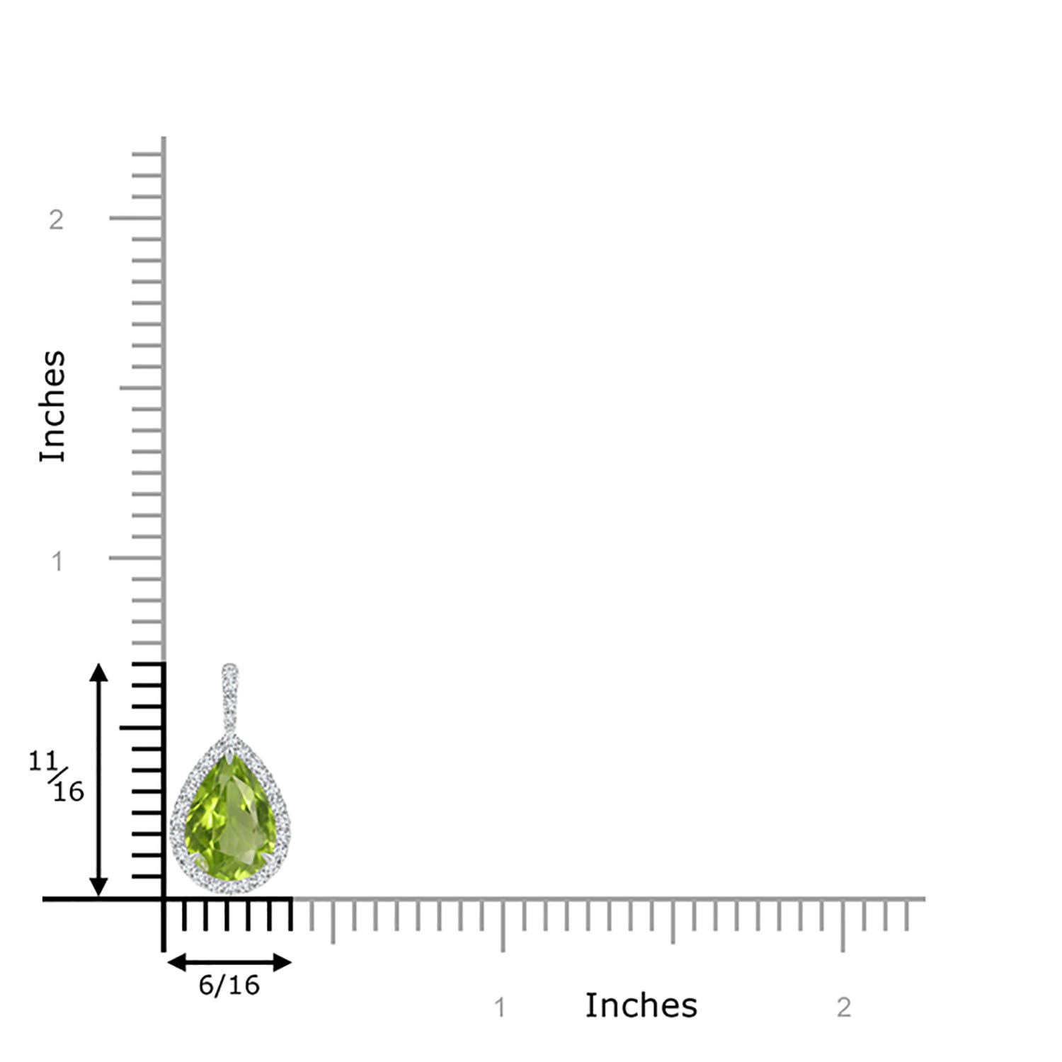 AA - Peridot / 2.08 CT / 14 KT White Gold