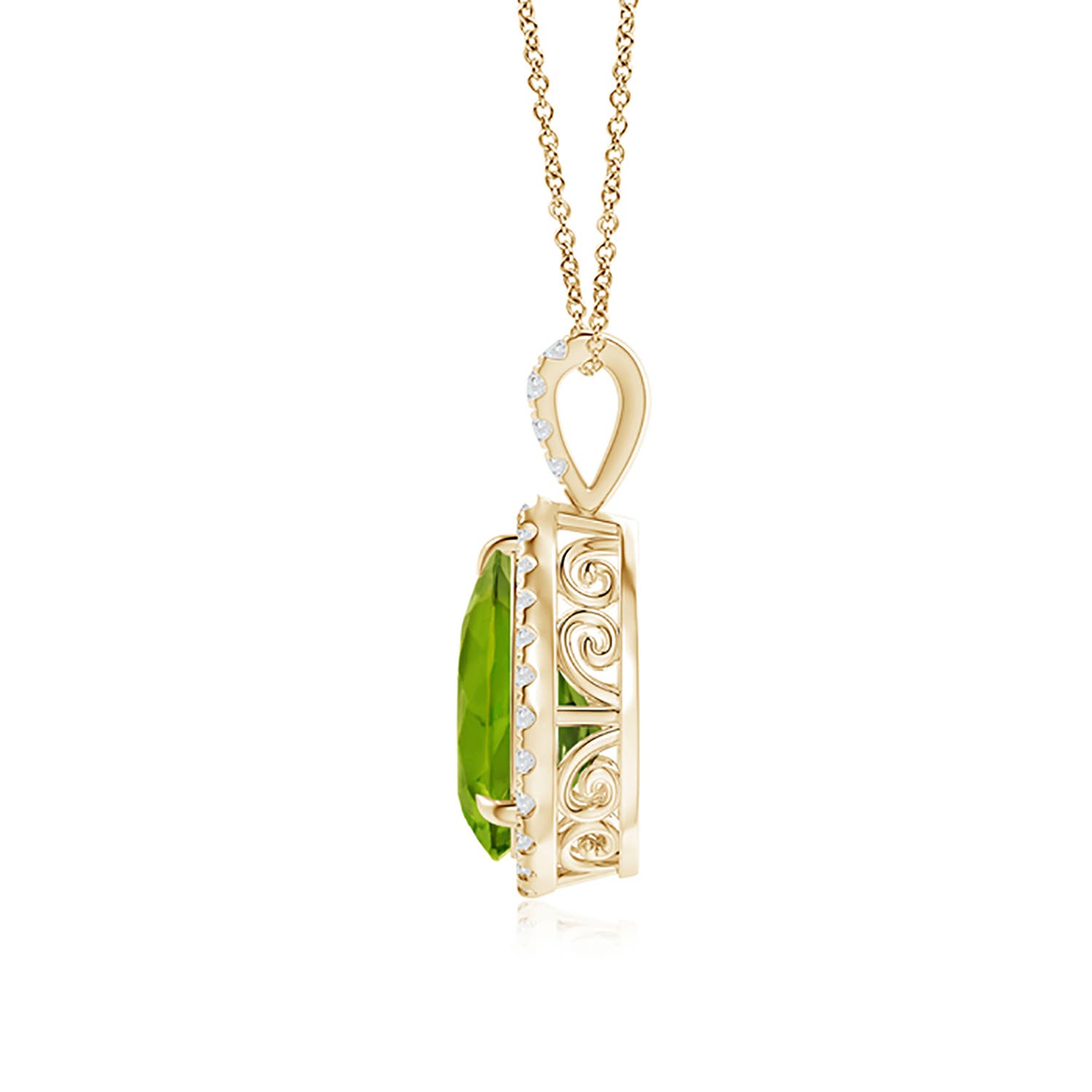 AAA - Peridot / 2.08 CT / 14 KT Yellow Gold