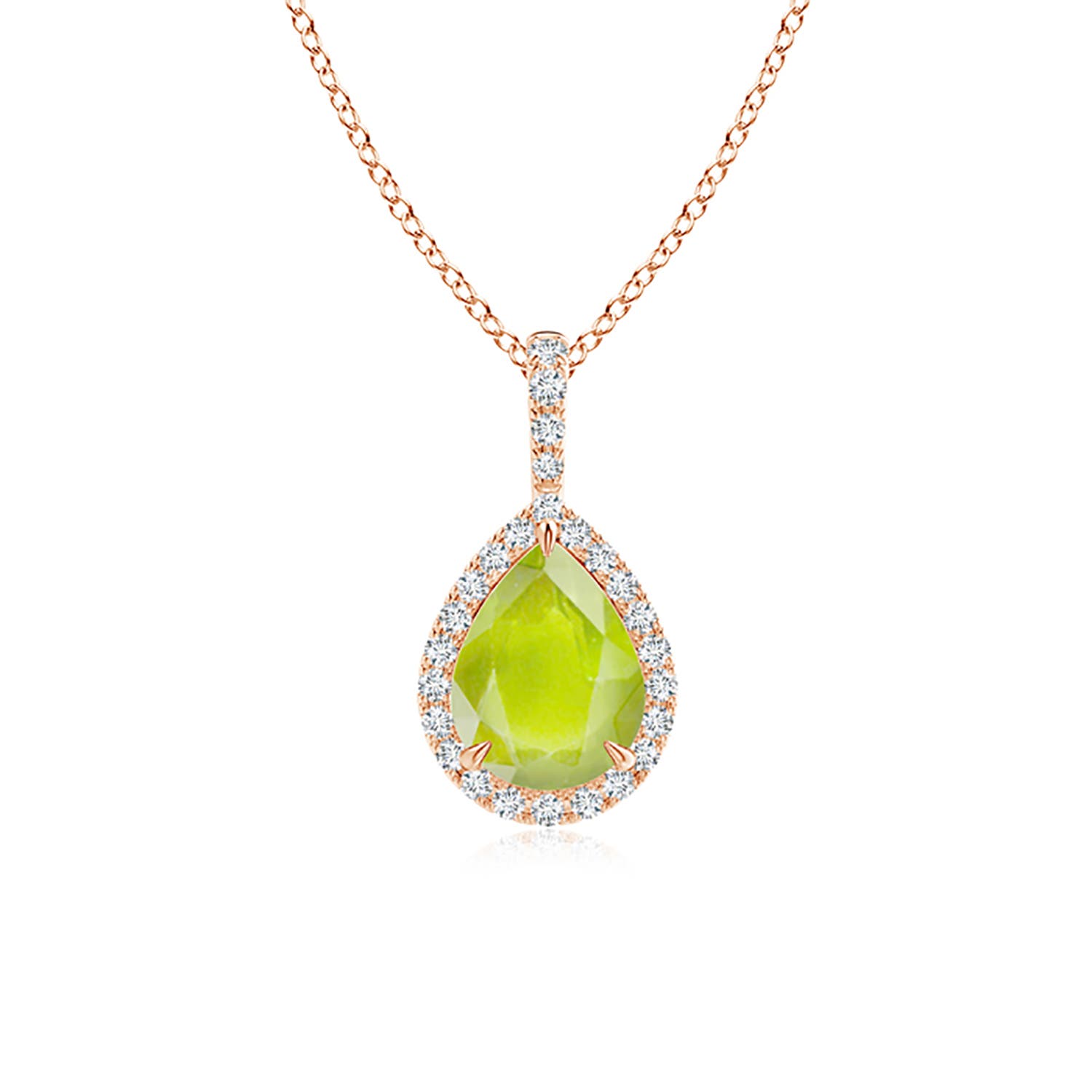 A - Peridot / 1.25 CT / 14 KT Rose Gold