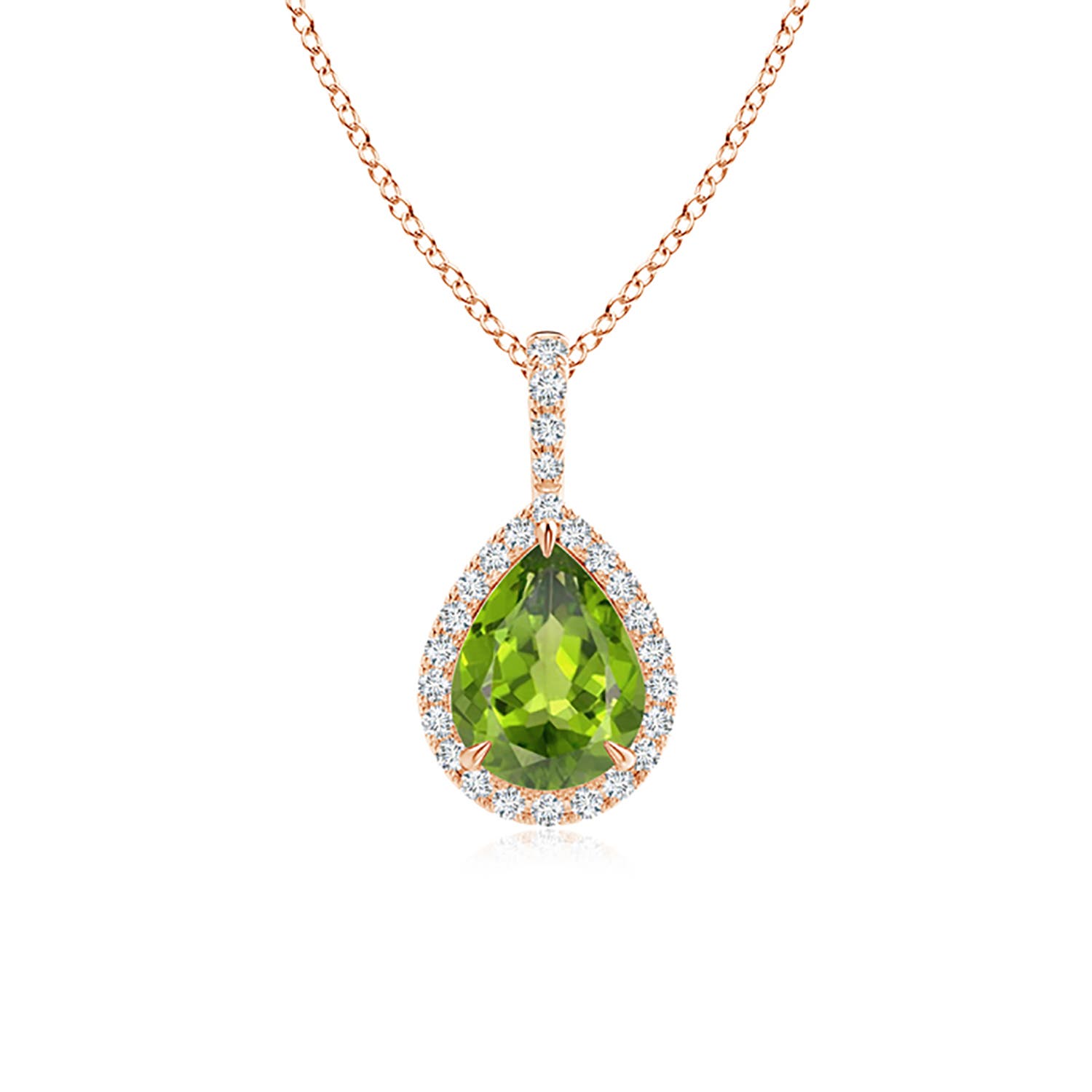 AAA - Peridot / 1.25 CT / 14 KT Rose Gold