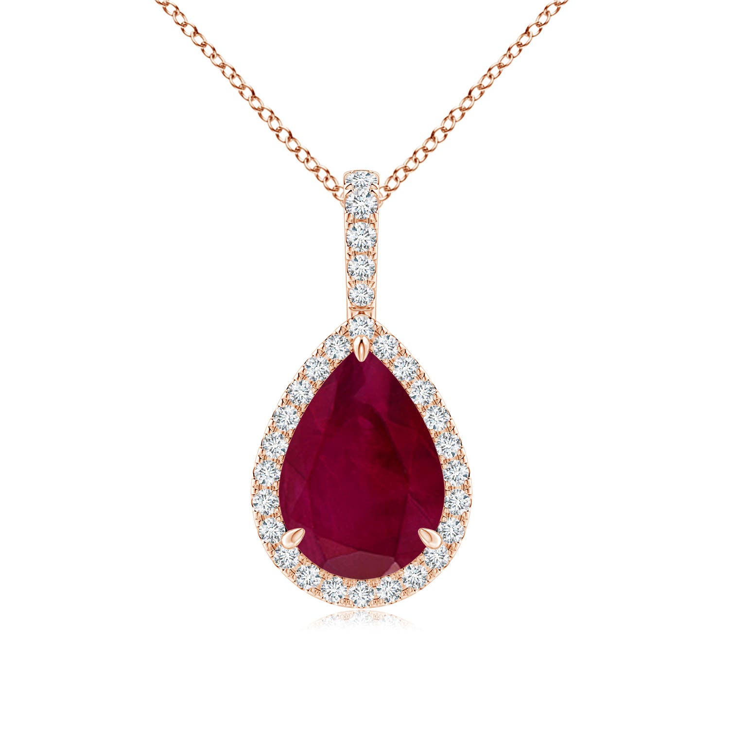 A - Ruby / 2.88 CT / 14 KT Rose Gold