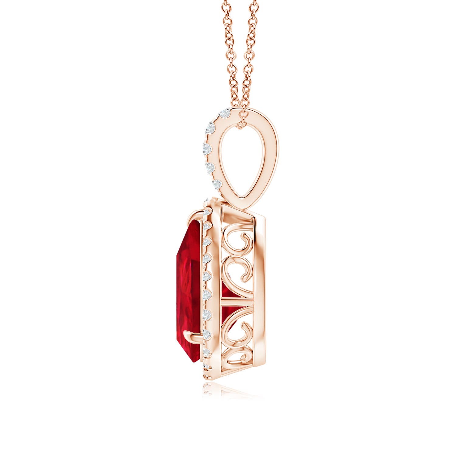 AAA - Ruby / 2.88 CT / 14 KT Rose Gold