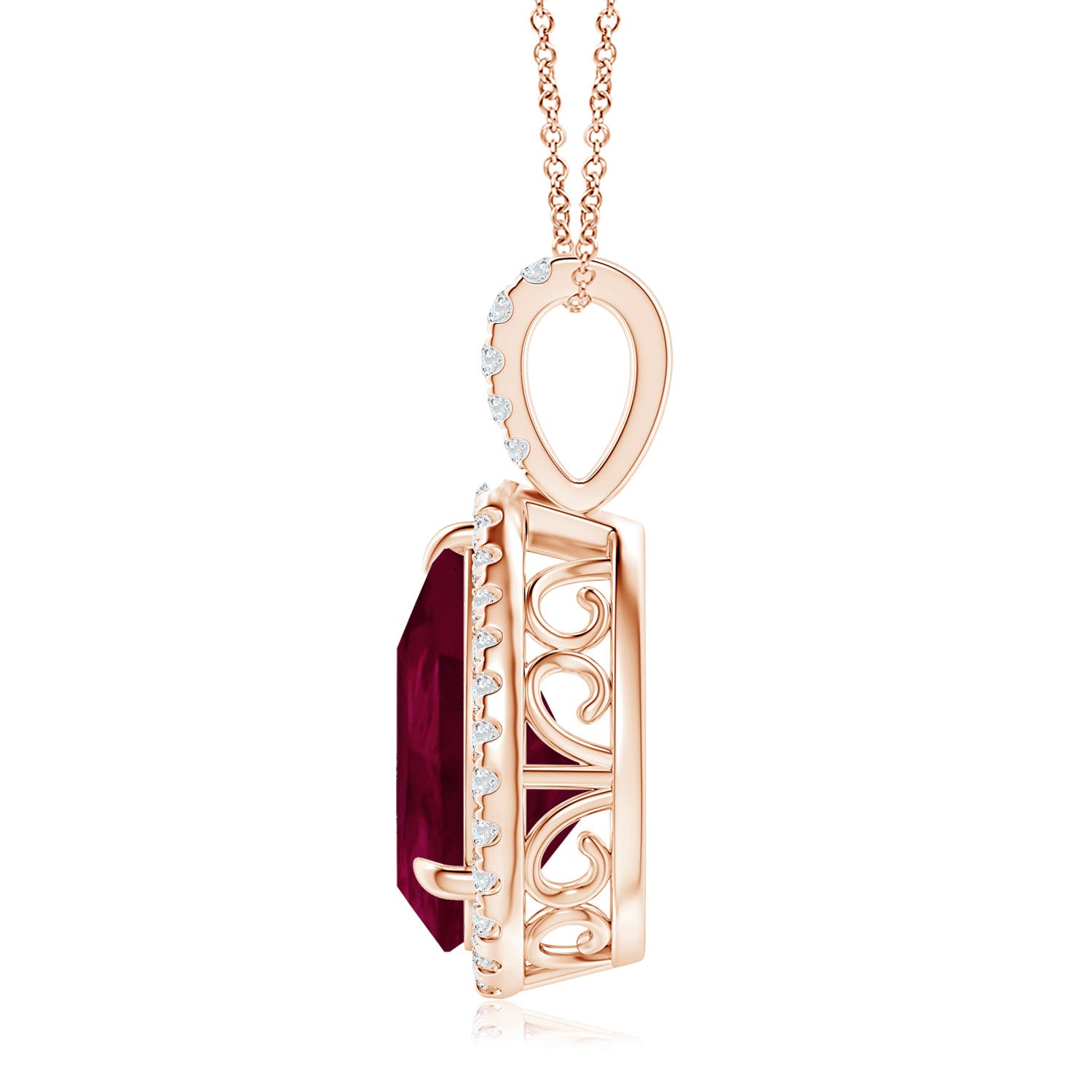 A - Ruby / 5.25 CT / 14 KT Rose Gold