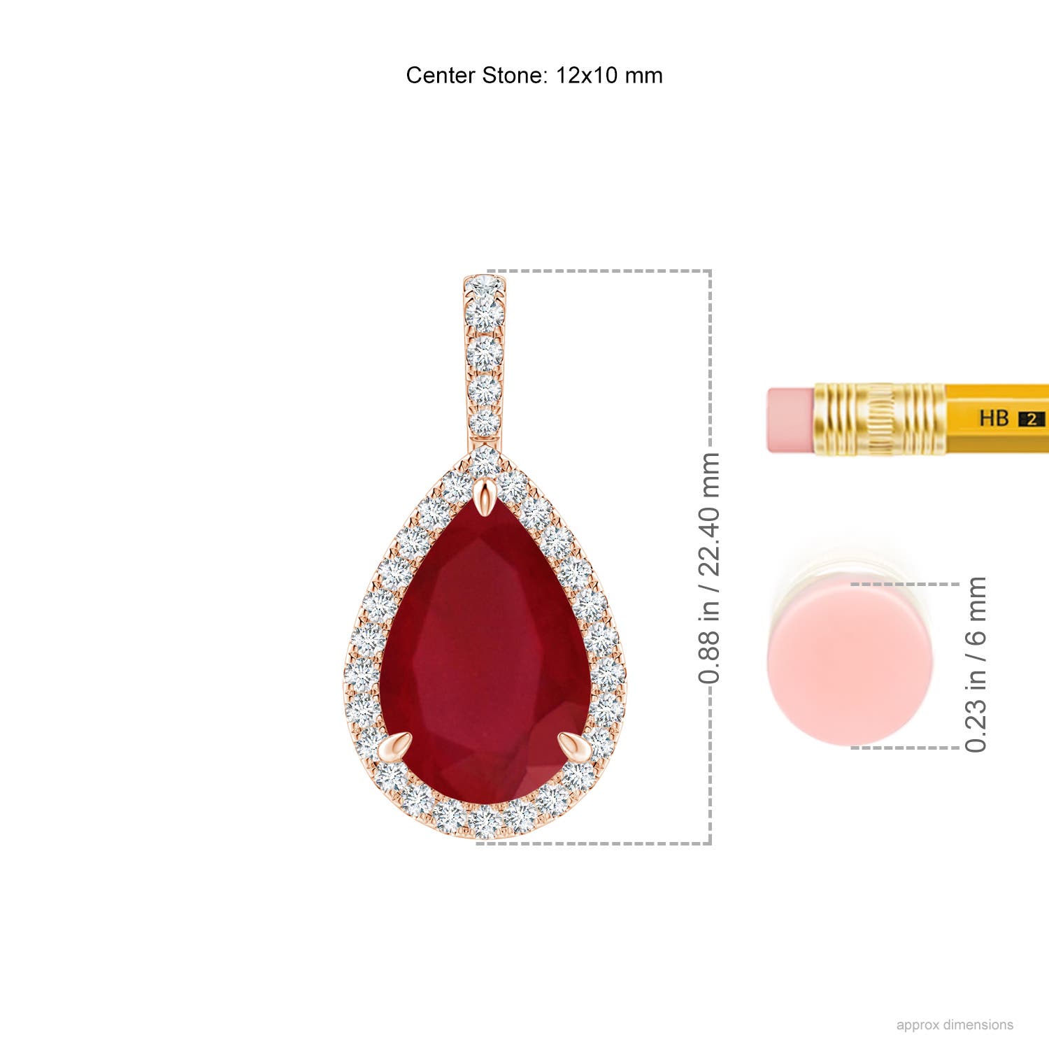 AA - Ruby / 5.25 CT / 14 KT Rose Gold