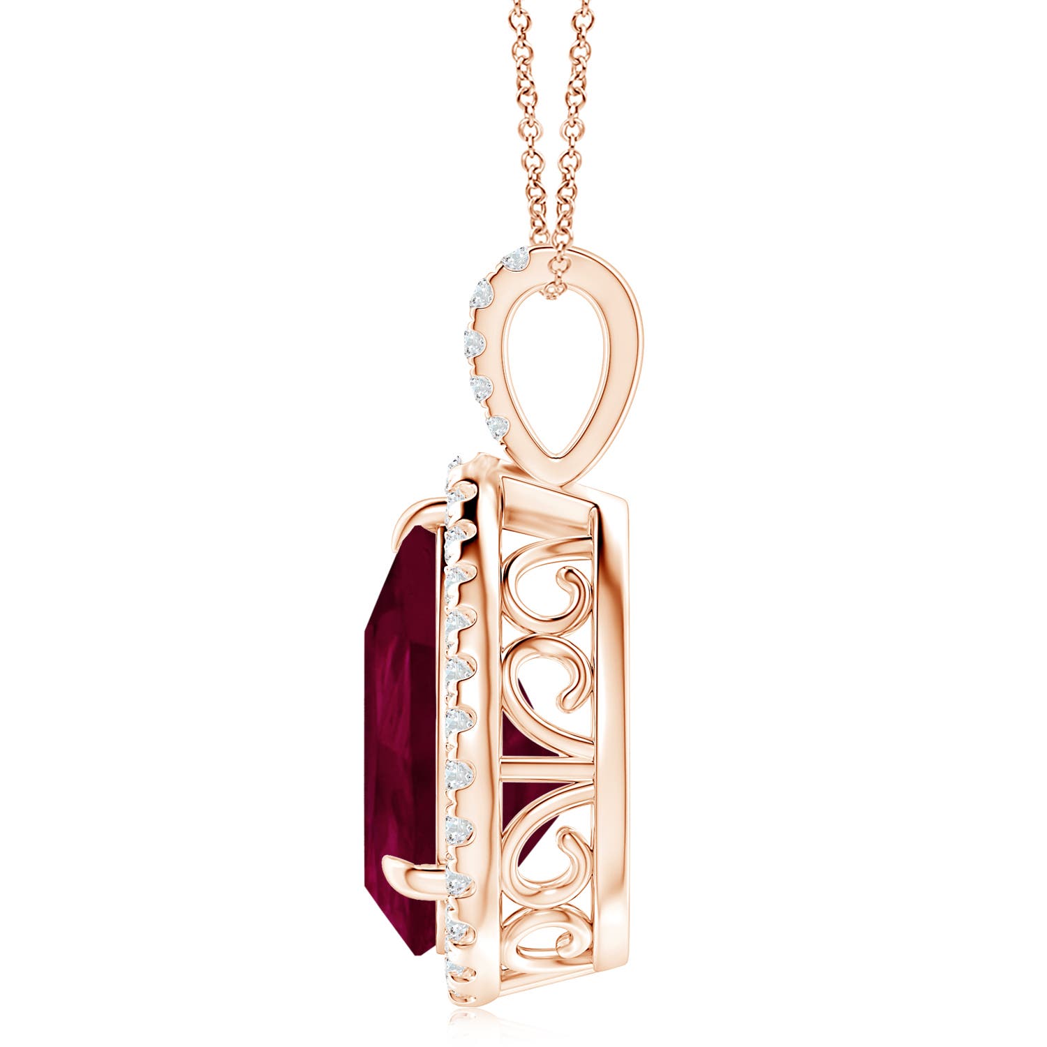 A - Ruby / 8.25 CT / 14 KT Rose Gold