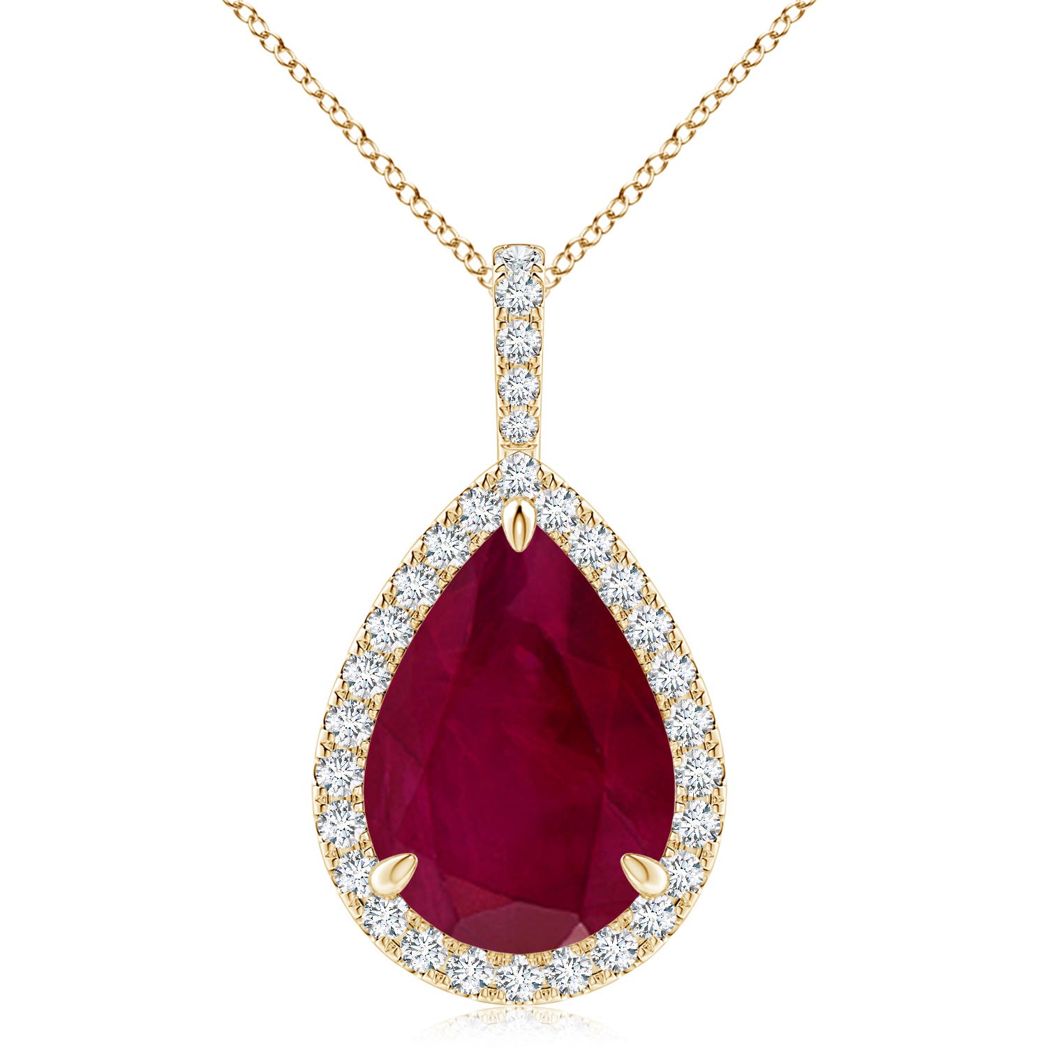 A - Ruby / 8.25 CT / 14 KT Yellow Gold