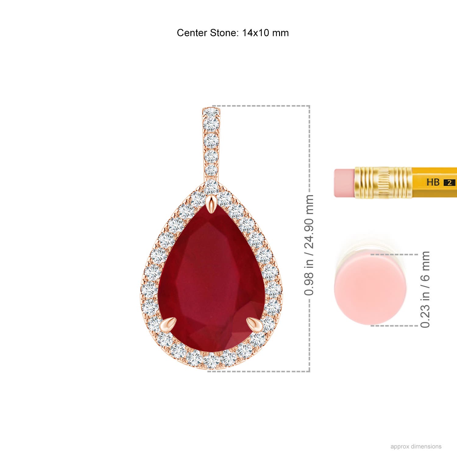 AA - Ruby / 8.25 CT / 14 KT Rose Gold