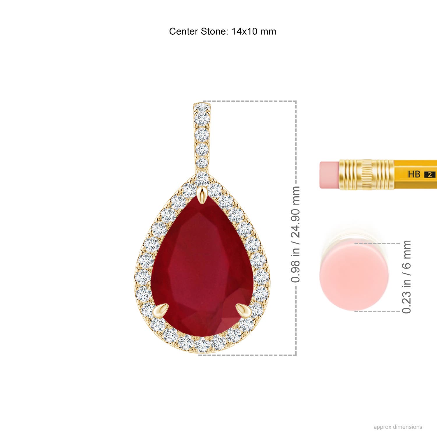 AA - Ruby / 8.25 CT / 14 KT Yellow Gold