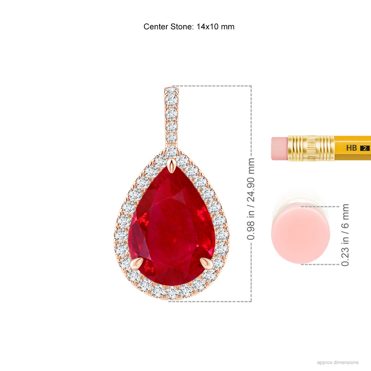 AAA - Ruby / 8.25 CT / 14 KT Rose Gold