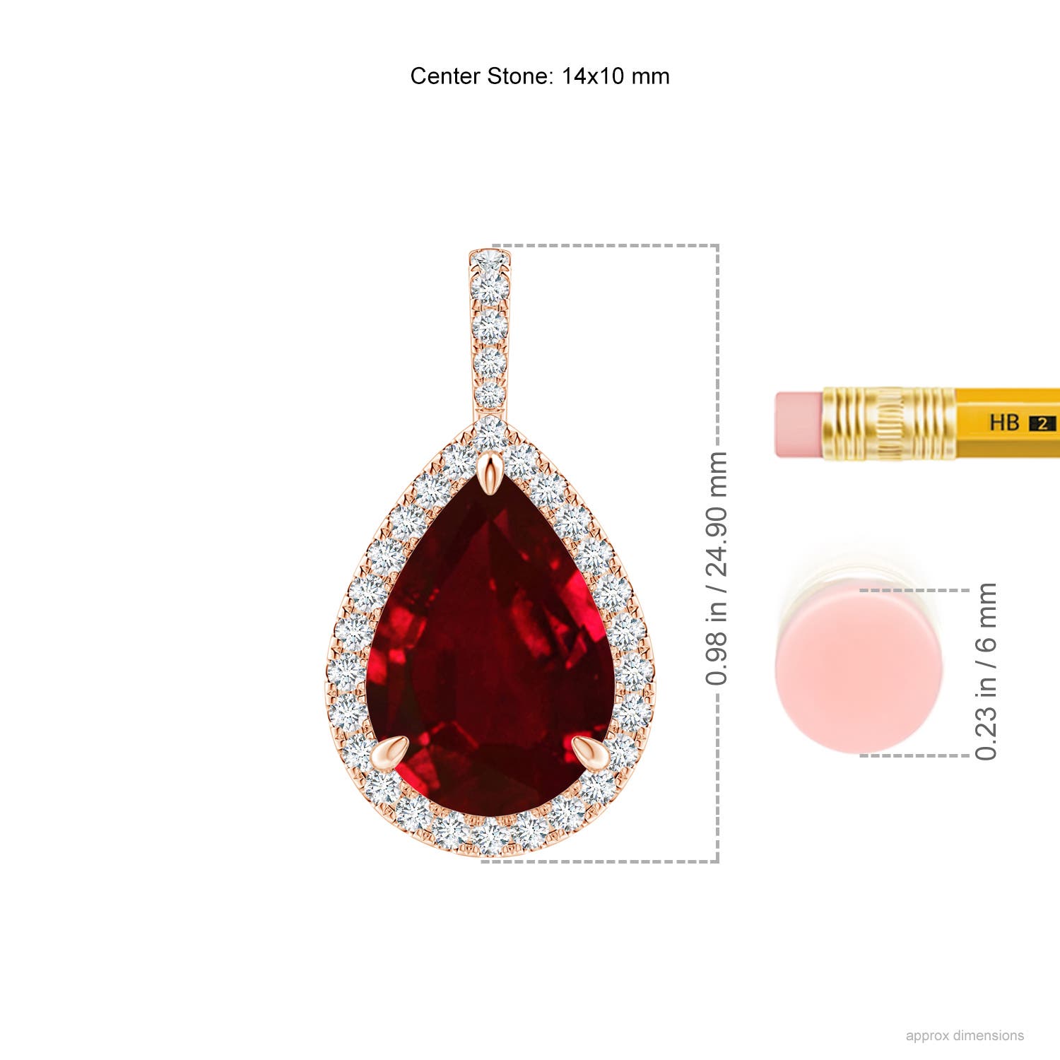 AAAA - Ruby / 8.25 CT / 14 KT Rose Gold