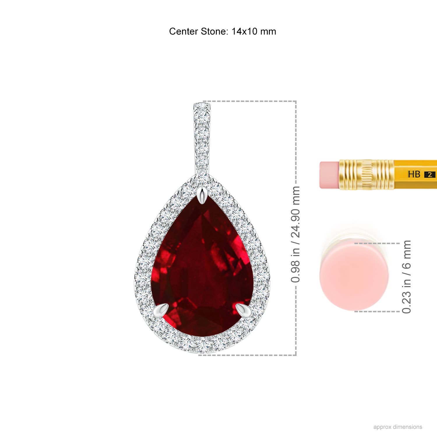 AAAA - Ruby / 8.25 CT / 14 KT White Gold