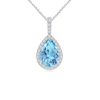 Pear A Swiss Blue Topaz