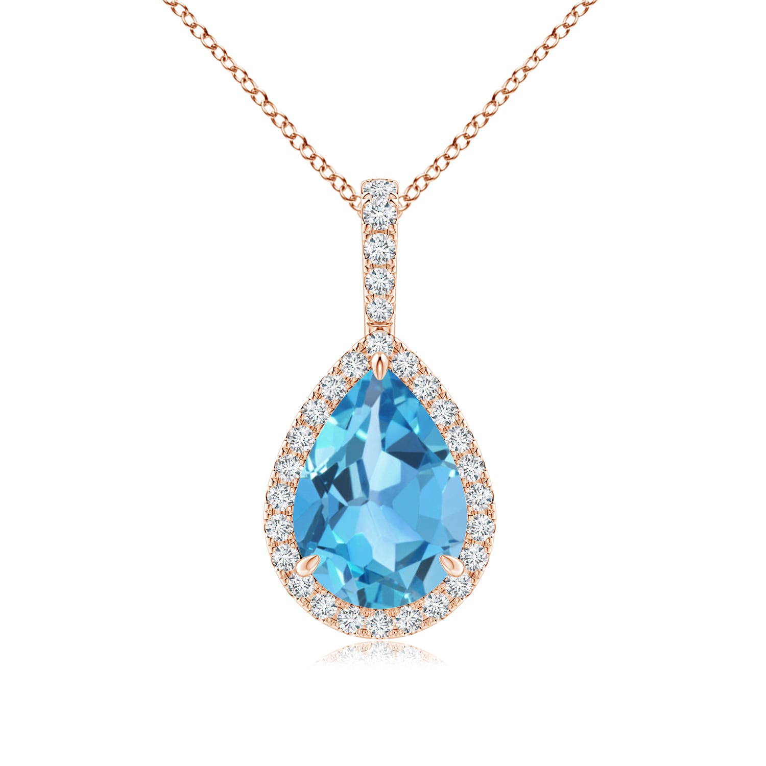 AA - Swiss Blue Topaz / 2.48 CT / 14 KT Rose Gold