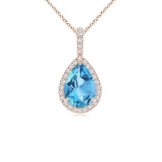 Pear AA Swiss Blue Topaz