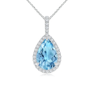 Pear A Swiss Blue Topaz