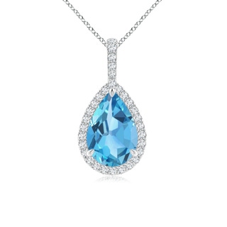 Pear AA Swiss Blue Topaz