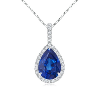 Pear AAA Blue Sapphire