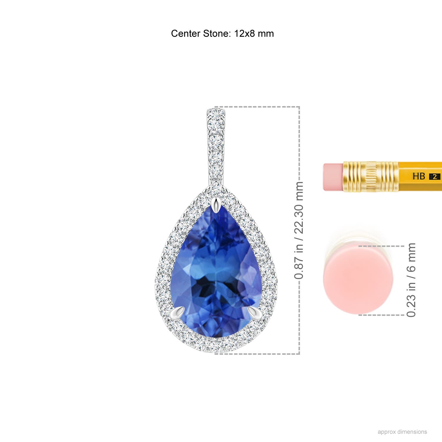 AA - Tanzanite / 3.35 CT / 14 KT White Gold