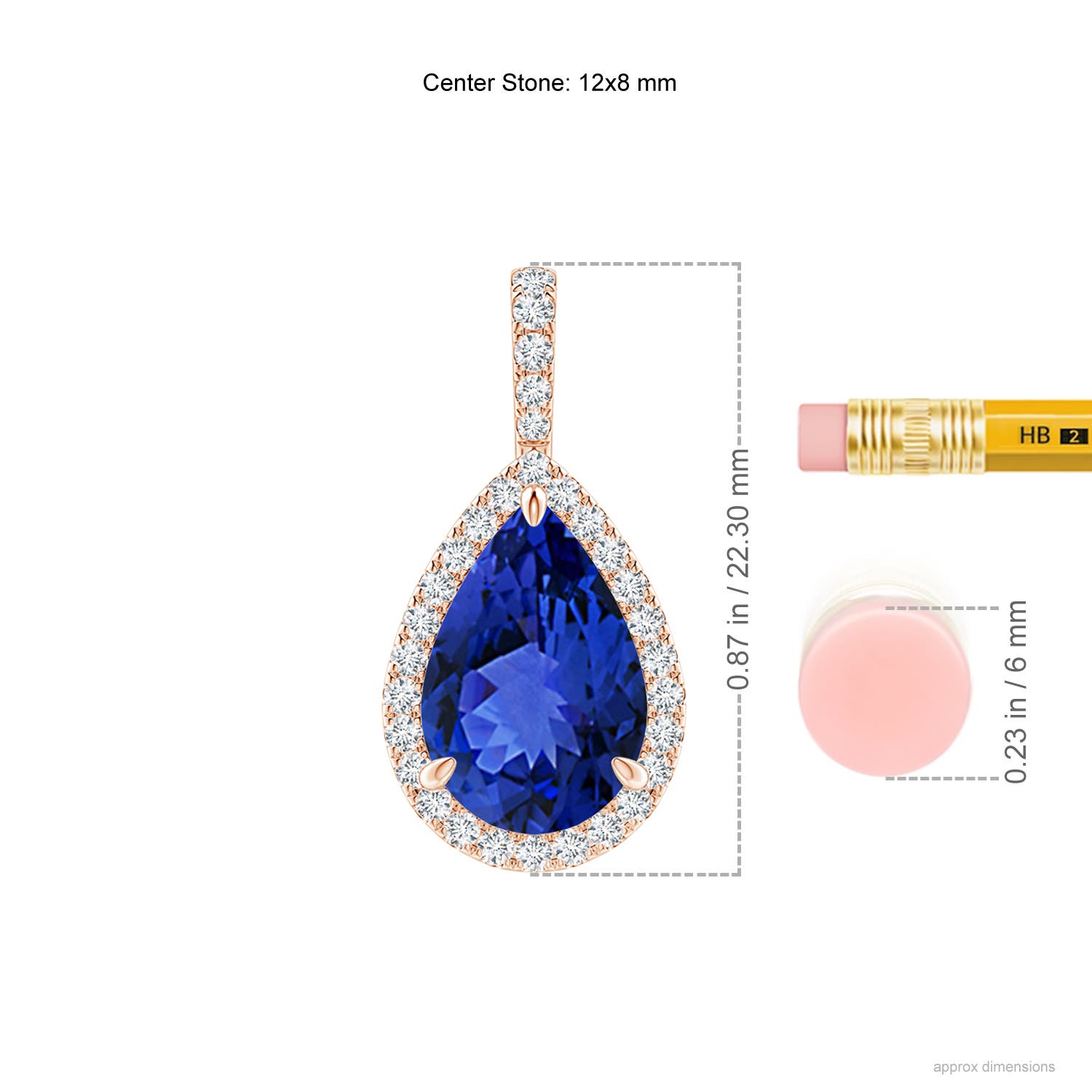 AAA - Tanzanite / 3.35 CT / 14 KT Rose Gold