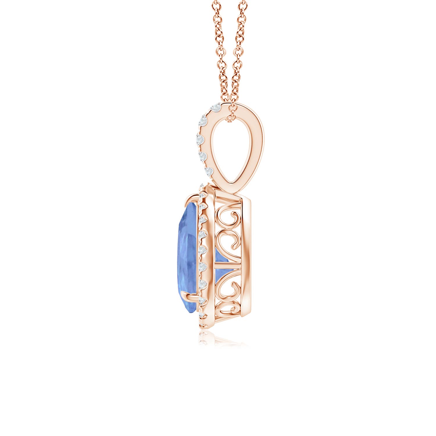 A - Tanzanite / 1.25 CT / 14 KT Rose Gold