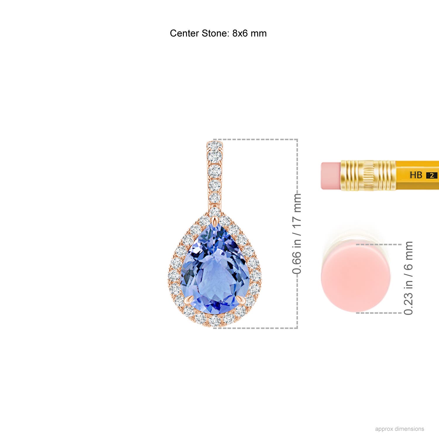 A - Tanzanite / 1.25 CT / 14 KT Rose Gold