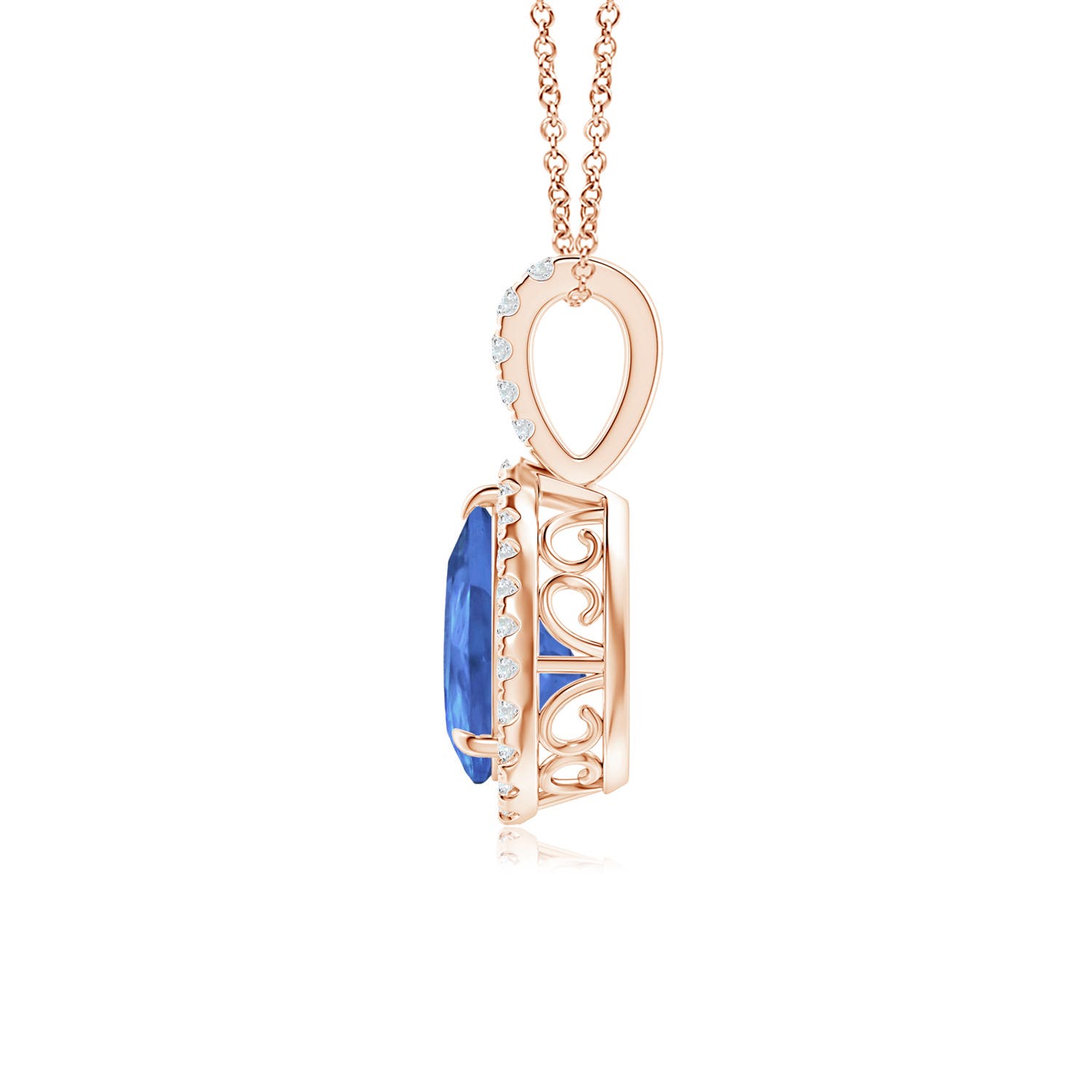 AA - Tanzanite / 1.25 CT / 14 KT Rose Gold