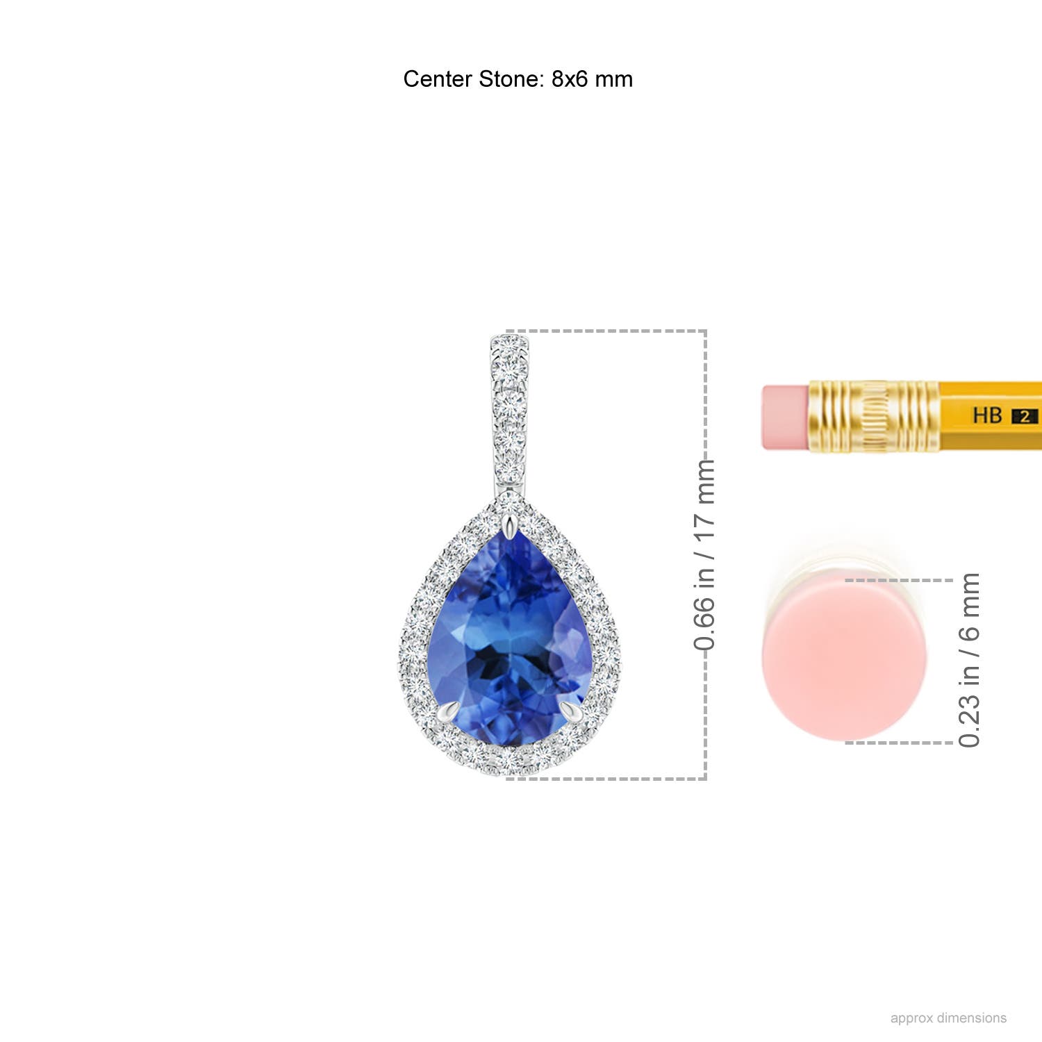 AA - Tanzanite / 1.25 CT / 14 KT White Gold