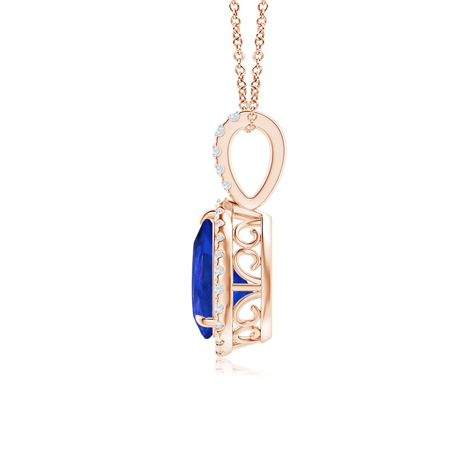 AAA - Tanzanite / 1.25 CT / 14 KT Rose Gold