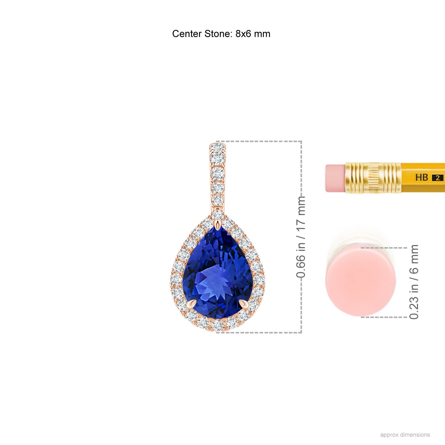 AAA - Tanzanite / 1.25 CT / 14 KT Rose Gold