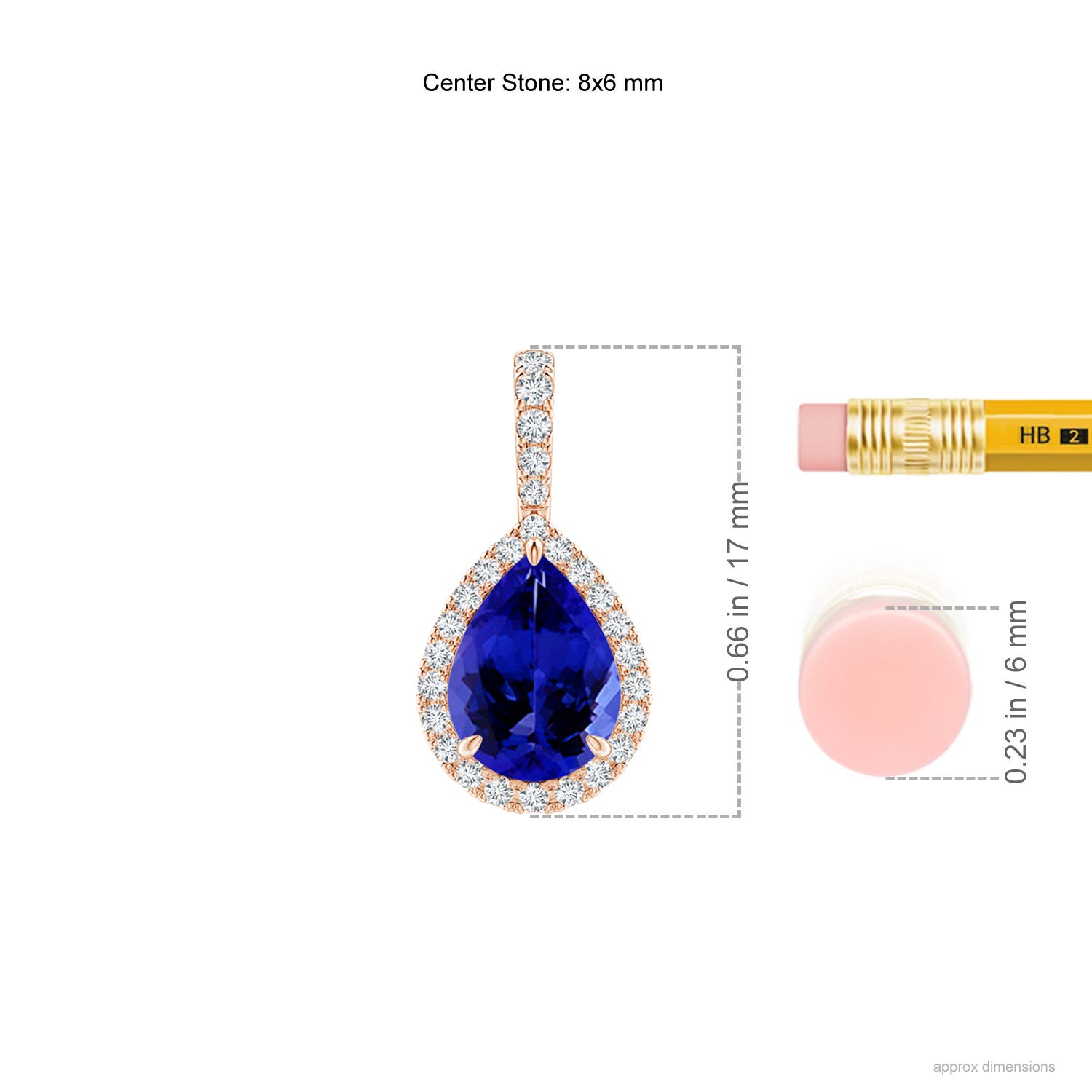 AAAA - Tanzanite / 1.25 CT / 14 KT Rose Gold