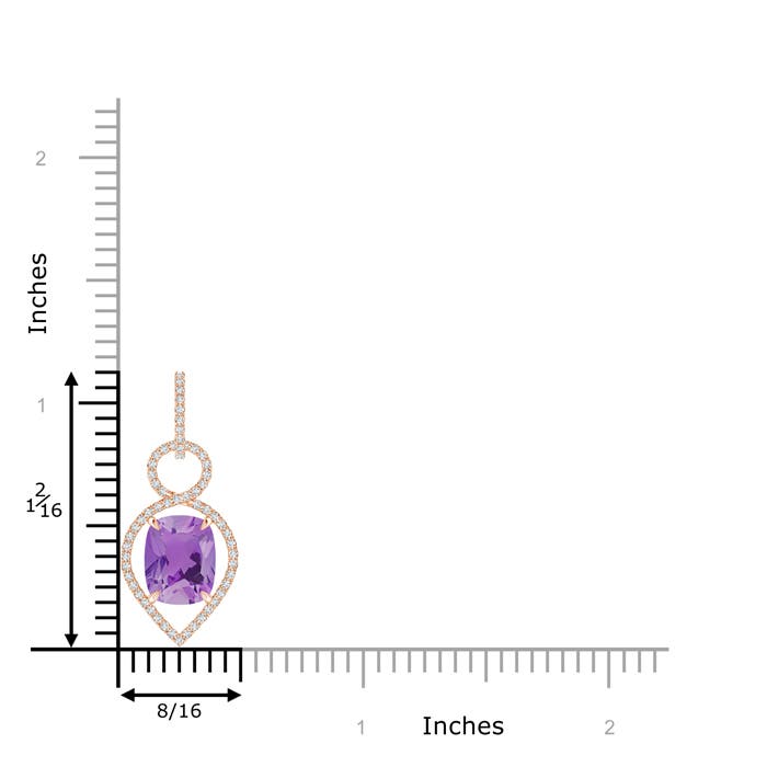 A - Amethyst / 3 CT / 14 KT Rose Gold